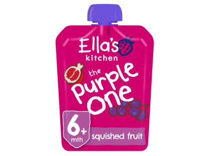 Ella's Kitchen BIO Purple one ovocné pyré s čiernymi ríbezľami (5x90 g)