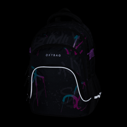 Študentský batoh Oxy Scooler Graffiti Pink OxyBag