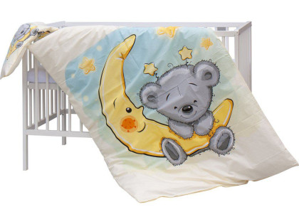 Detská postieľka s kompletnou výbavou 120 x 60 cm, Mimas Scarlett