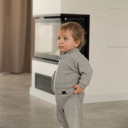 Sveter pre bábätko Cool grey - šedá Esito