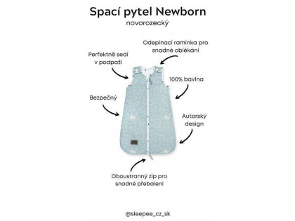 Spací vak Newborn Vintage Sleepee