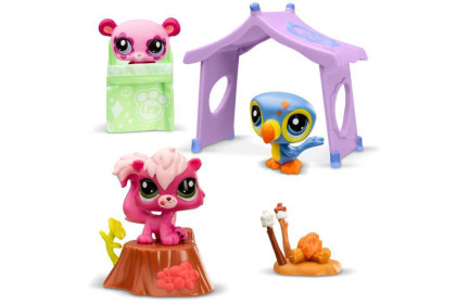 Littlest Pet Shop 3 figúrky Kempovanie
