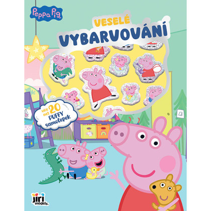 Veselé vyfarbovanie so super samolepkami Prasiatko Peppa