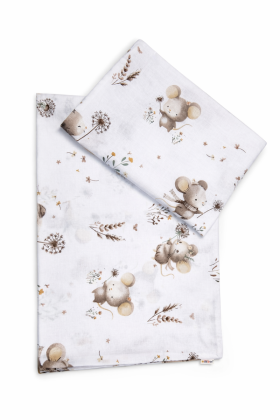 2 dielne obliečky do postieľky Malá myška Baby Nellys