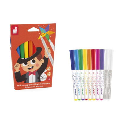 Colorino Magické fixy prepisovacie 10 farieb Janod