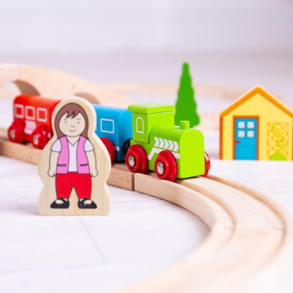 Drevená vláčikodráha osmička Bigjigs Rail