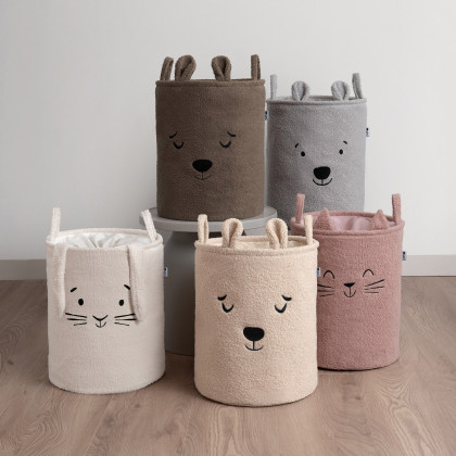 Kôš na hračky Premium Bouclé so šnúrkou 43 l Sipo