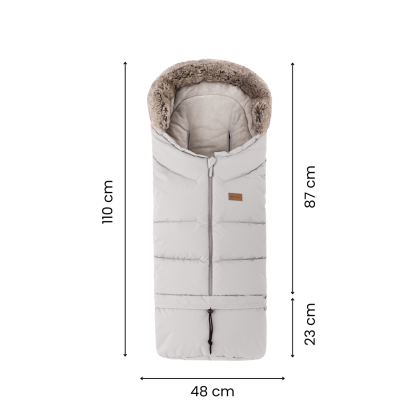 Set zimný fusak Arctic 4v1 + rukavice na kočík Furry Petite & Mars