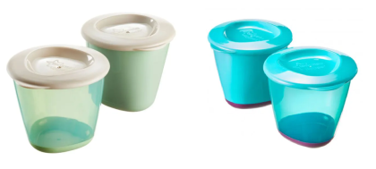 Nádobky na jedlo s mäkkým dnom Explora 2 ks