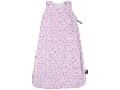 Letný spací vak, zajac ružový zips na boku