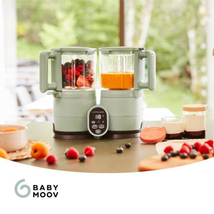 Multifunkčný prístroj Nutribaby Glass Celadon Green Babymoov