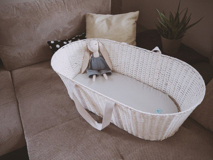 Mojžišov košík pre bábätko Paper Dream white bez matraca Ahojbaby