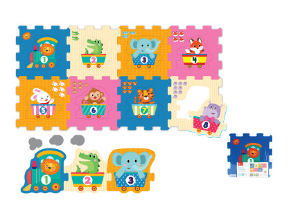 Mäkké bloky zvieratka s číslami