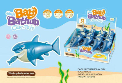 Žralok naťahovací do vody 16 cm