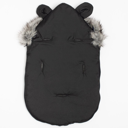 Zimný fusak New Baby Lux Fleece graphite