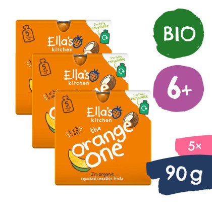 Ella's Kitchen BIO Orange one ovocné pyré s mangom (5x90 g)