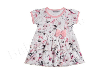 Dojčenské šaty potlač ružová - Baby Service Veľ. 62