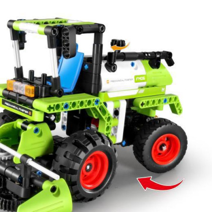 Stavebnica kombajn / traktor 2 v 1 plast 335 dielikov iM.Master
