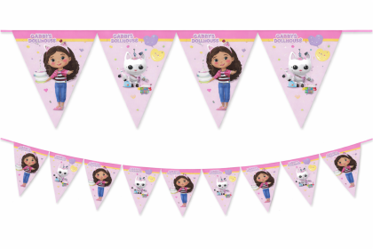 Vlajočková girlanda EKO - Gábinin kúzelný domček