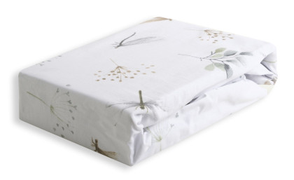 Bavlnená prestieradlo s gumou a potlačou 70 x 140 cm Babymatex
