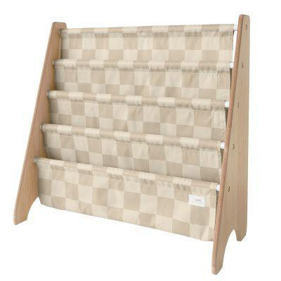 Stojan na knižky Recycled 3 Sprouts Checkerboard/Beige