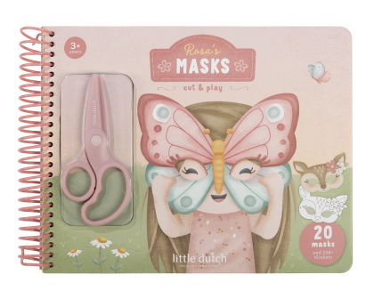 Kniha s vystrihovacími maskami Rosa Little Dutch
