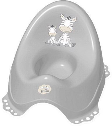 Nočník protišmykový s hudbou Zebra - grey Maltex