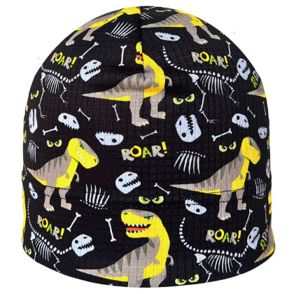 Funkčná čiapka Picowinter Dinosaury RDX Čierna