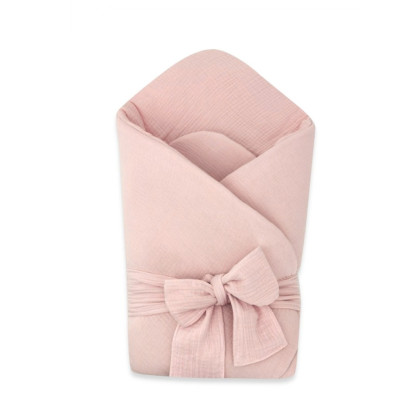 Elegantná mušelínová zavinovačka s viazaním Nature 75x75 cm