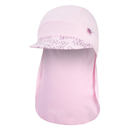 Šiltovka tenká pirát Outlast® s UV faktorom 50+, ružová baby/ružová baby kvietky