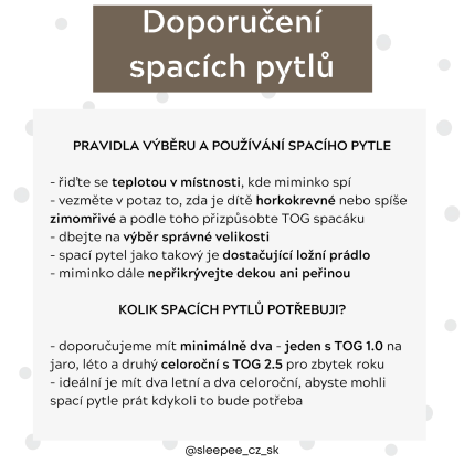 Celoročný spací vak s odopínacími rukávmi Sleepee