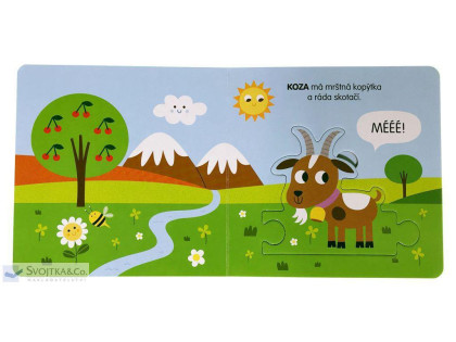 Zvieratká na statku Knižka s puzzle