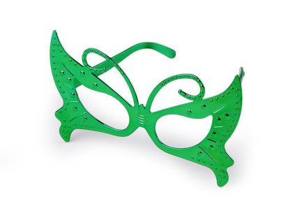 Karnevalové okuliare metalické