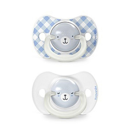 Cumlík fyziologický Deň & Noc silikón Wild & Free 6-18 m 2 ks Suavinex