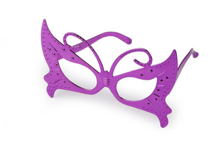 Karnevalové okuliare metalické