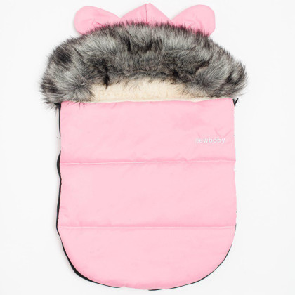 Luxusný zimný fusak s kapucňou s uškami New Baby Alex Wool