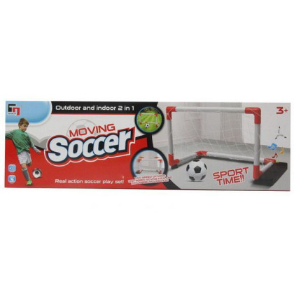 Futbal set s pohyblivou bránkou 62x42 cm
