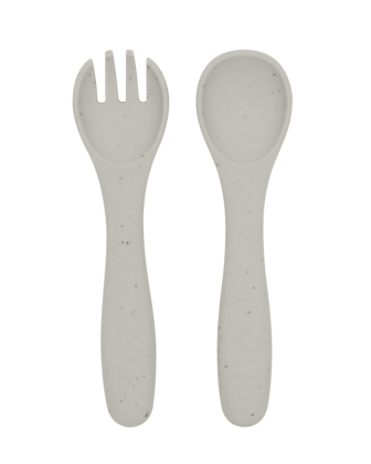 Jedálenská sada 5-dielna Platinum Silicone KikkaBoo