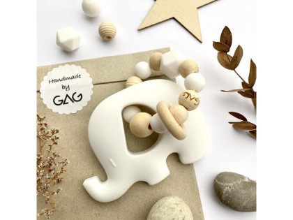 Hryzátko do rúčky silikónové Hryzátko slon