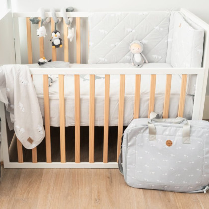 2-dielny bavlnený set do postieľky 0 m+ bonjourbébé