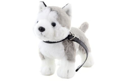 Plyš Husky s vodítkom 25 cm Eco-Friendly