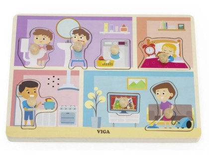 Drevená vkladačka zvuková činnosti