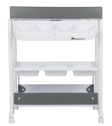 Prebaľovací pult s vaničkou Rosie Mineral Grey