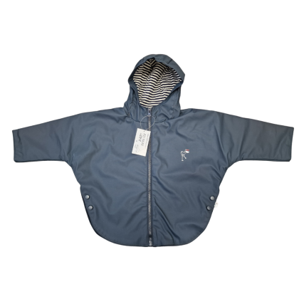 Jesenná bunda do dažďa námornícka modrá Česká výroba Babyservice Vel. 12 mes