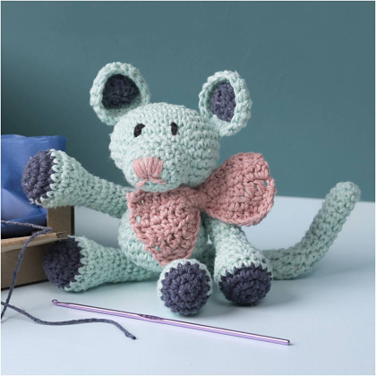 Súprava na háčkovanie myška Amigurumi