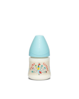Fľaša okrúhly cumlík latex 150 ml 0m+ SUAVINEX