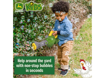 Detský bublifukový fúkač lístia John Deere Kids