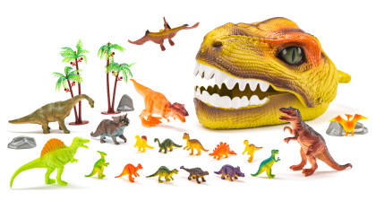 Dinosauria hlava s figúrkami DINO