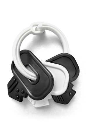 Prívesky kľúče čiernobiele