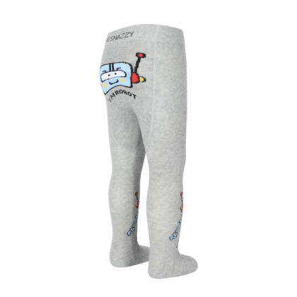 Pančucháče s protišmykom 3x ABS veľ. 92/98 šedej robot Be Snazzy